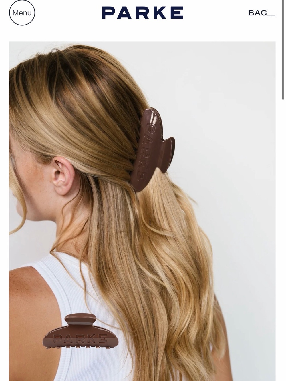 Parke Mocha Claw Clip